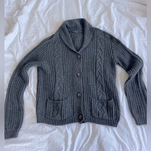 Brandy Melville dark gray oversized cardigan sweater in great condition